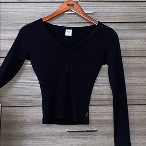 black long sleeve top